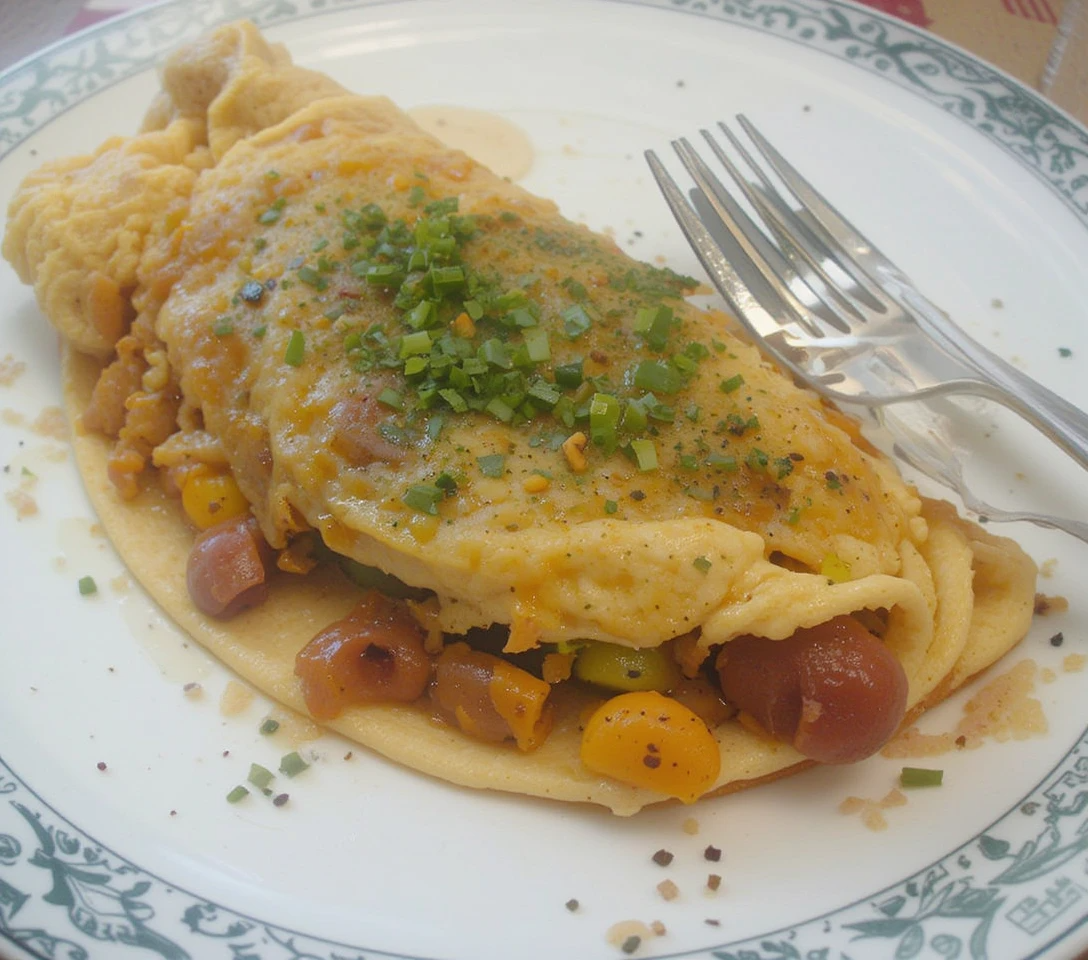 Hot Dog Omelet Recipe