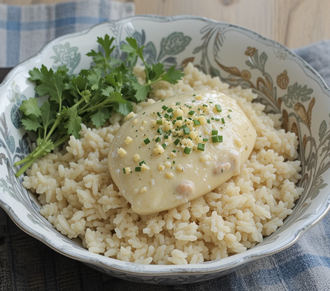 Creamy Smothered Chicken and Rice